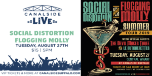 Canalside Live Series: Social Distortion & Flogging Molly: Summer Tour 2019 by Canalside @ Canalside  Hanover Street  Buffalo, NY 14202  United States |  |  | 