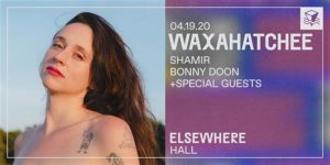 Waxahatchee @ Elsewhere  PopGun Presents 16+ @ Elsewhere  599 Johnson Avenue  Brooklyn, NY 11237  United States |  |  | 