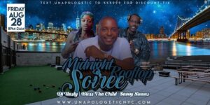 Unapologetic Midnight Rooftop Soiree | DJ SELF | DJ NASTY | BLESSTHACHILD by UNAPOLOGETIC @ Sunset Rooftop address released with ticket BROOKLYN, NY 11232 United States | | |